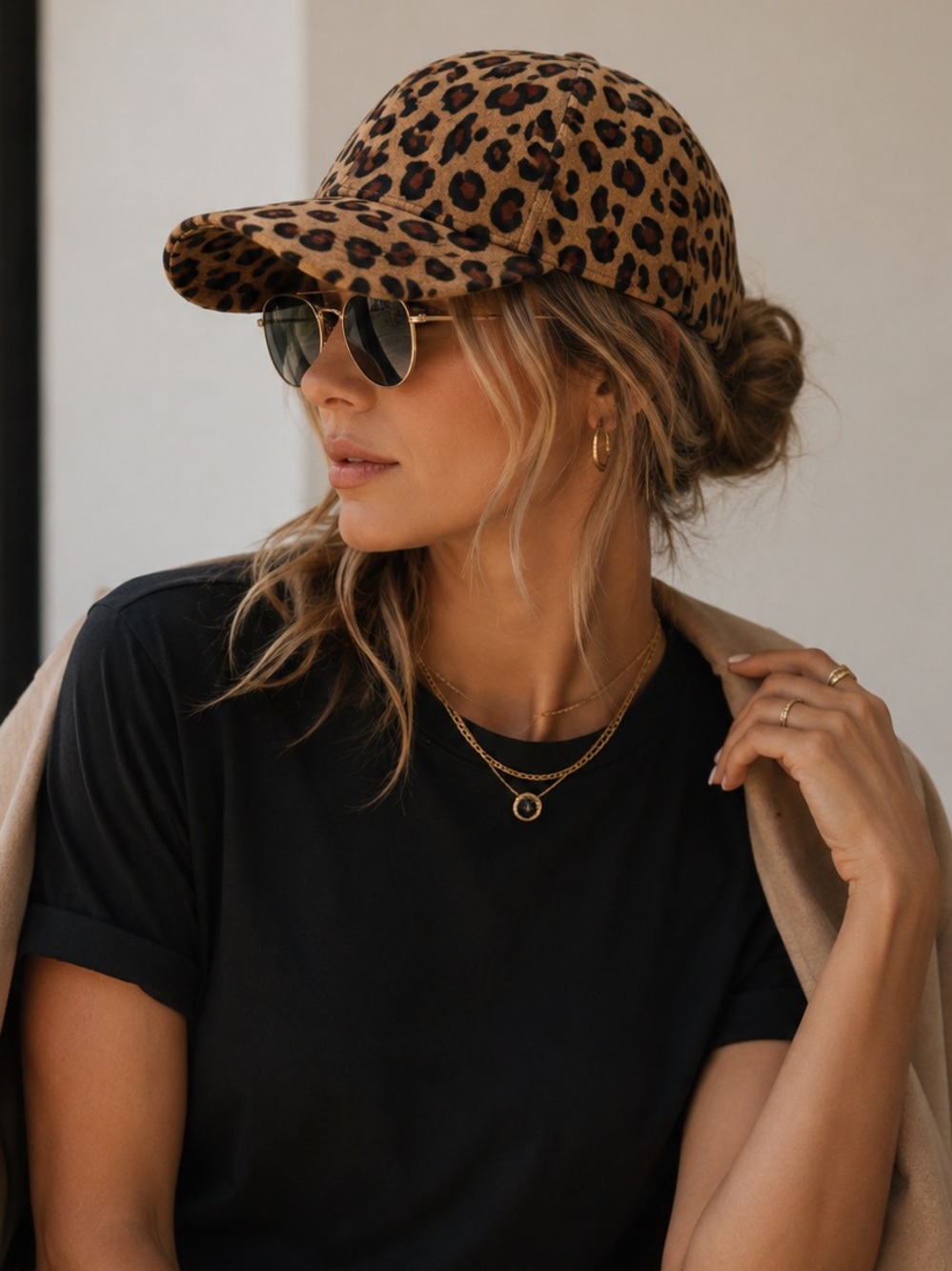 ANIMAL PRINT Corduroy Cotton Baseball Cap Vintage Style Classic